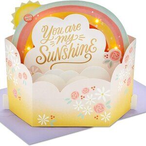 Hallmark Paper Wonder Mothers Day Pop Up Card Light & Sound YOU ARE MY SUNSHINE